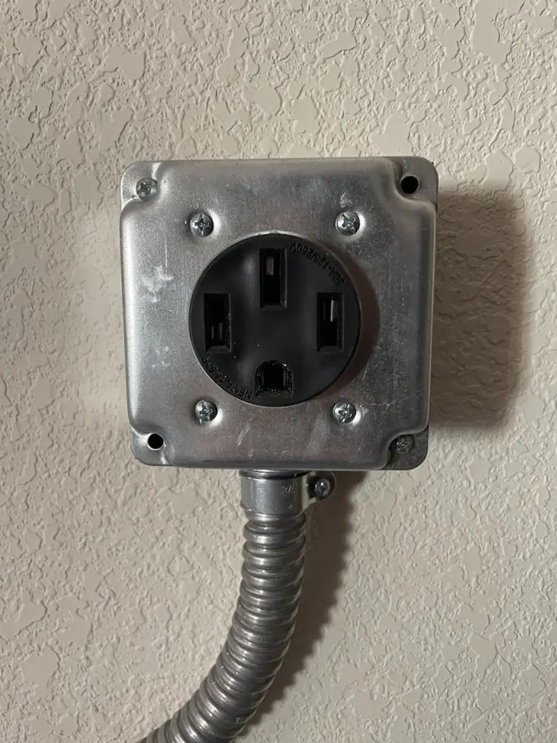 NEMA 14-50 outlet installed for Smart Home Electrical in Forest Grove