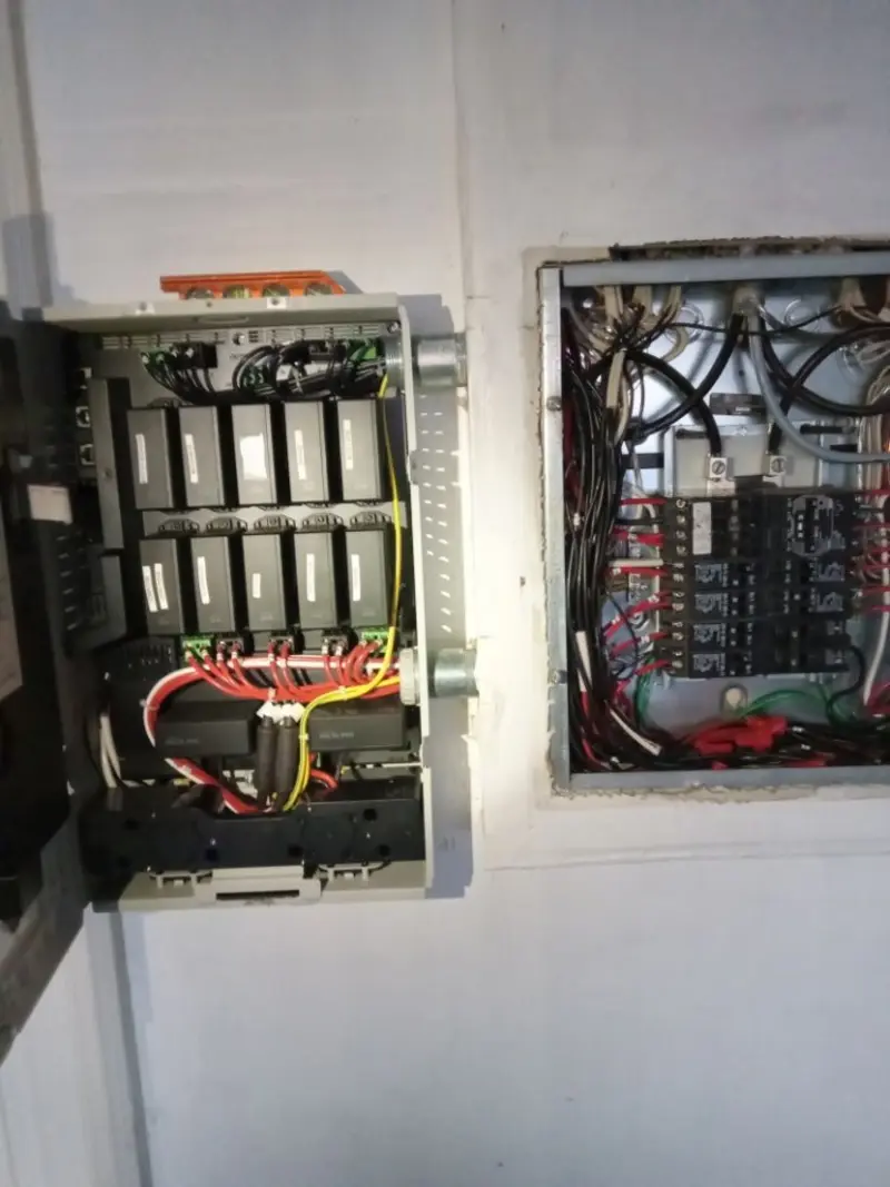 Electrical panel upgrade completed for Security Camera Wiring in Forest Grove